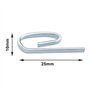 SG Store 100pcs Crochets Métalliques pour Rideau de Porte 6 Polices Crochets Coulissants Tringles de Fenêtre Rideaux de Douche D