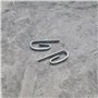 SG Store 100pcs Crochets Métalliques pour Rideau de Porte 6 Polices Crochets Coulissants Tringles de Fenêtre Rideaux de Douche D