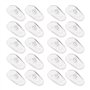 SG Store 10 Paires de Plaquettes de Nez pour Lunettes en Silicone Ovale en Forme de D 7 X 14 Mm Compatible avec Tom Ford les Lun