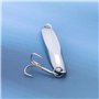 SG Store 5pcs Leurres de Pêche en Mer en Métal Argenté de 65 Mm avec Hameçons Triples Et 10 émerillons pour Bar Maquereau Truite