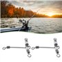 Briny River Lot de 30 émerillons Lumineux à 3 Voies de Type T 6 Spécifications Compatible avec Appâts Souples Appâts Durs Plombs