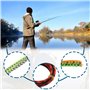Briny River Lot de 20 jupes en silicone à 40 brins - Jigs de rechange - Pour la fabrication de leurres de pêche - Jupe souple po