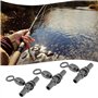 Briny River 60x émerillons de Pêche à 3 Voies 3/0 2/0 1/0 1# 2# 3# pour Ligne de Pêche Au Rockfishing