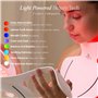 Lumalux Face+ | Masque pour le visage et le cou à lumière LED Pro de Project E Beauty | 1600 LED | 7+2 couleurs 460~1072nm | Mas