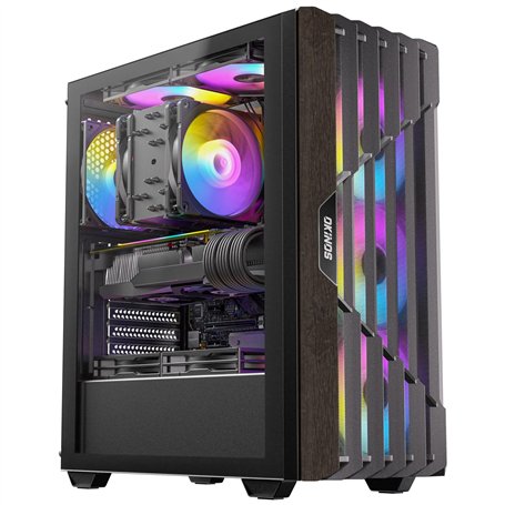 Okinos Boîtier PC ATX en Bois de chêne