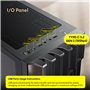 Okinos Boîtier PC ATX en Bois de chêne, 4 Ventilateurs de boîtier ARGB Non PWM de 120 mm pré-installés, Port de Type C, Panneau 