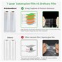 KitchenBoss Rouleau Sous Vide Alimentaire: Sac Sous Vide Alimentaire pour des Appareils de Mise Sous Vide, 5 Rouleaux 15/20/28x3
