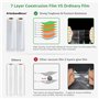 KitchenBoss Sac Sous Vide Alimentaire：Rouleau Sous Vide Alimentaire sans BPA pour Machine Sous Vide, Film Sous Vide Alimentaire 