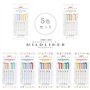 ZEBRA Mildliner WKT7-5C-YC Stylo fluorescent [importation parallèle] (couleur douce et douce)