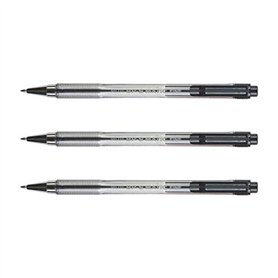 PILOT Lot de 3 Stylos Bille Rétractable BPS-Matic Pointe Fine Noir