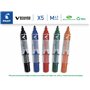 Pilot - Lot de 5 V-Board Master - Marqueurs tableau blanc effaçables - Rechargeables - À encre liquide aux couleurs intenses - B
