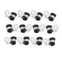 TVAAGHBCBR 12 pièces durables en métal P Clips doublé de Caoutchouc Tuyau de câblage Collier de Serrage Camping-Car hydraulique 