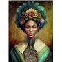 Indian Woman Poster en papier de riz 29