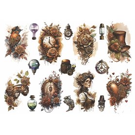 Papier de riz Steampunk