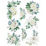 Bouquet blanc en papier de riz