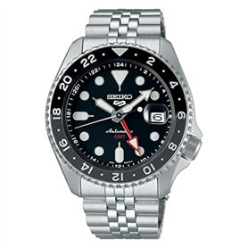 Seiko Hommes Analogique-Numérique Quartz Montre avec Bracelet en Acier Inoxydable