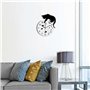 hufeng Horloge Murale Timelike Fishbowl Chat Horloges Murales Créatives Maison Bricolage Décoration Montre/Chat sur Horloge Salo