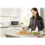 Sharp R843INW 3-in-1 Micro-Ondes à Air Chaud, Grill et Convection/ 25 L/ 800 W/ 1000 W Grill/ 2500 Convection/ 10 Programmes Aut