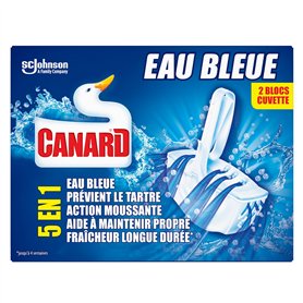 Canard WC Canard bloc wc eau bleue 5en1 x2 - La boîte de 2 blocs