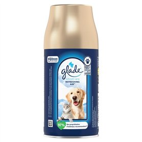 Glade Recharge Automatic Spray Refreshing Air - Combat Les Odeurs d'Animaux De Compagnie - Infusé Aux Huiles Essentielles - Jusq