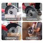 hzexun Scie Circulaire,3200W Scie électrique Avec 4300RPM,Scie à Béton Humide/sec Avec Ligne D'eau Pour Couper Le Granit,La Briq