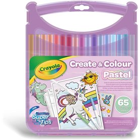 Crayola Pastel - Kit Coffret Feutres Lavables SuperTips