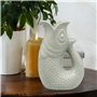 The Leonardo Collection Pichet à poisson vert 20 cm pour cuisine et maison | Carafe en céramique ou en verre pour usage multiple