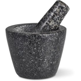 Mini mortier de cuisine et pilon en granit