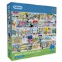 Gibsons Bright Lights & Big Cities | Puzzle de 500 pièces XL pour adultes | Val Goldfinch Europe Landmarks Durable Premium 100 %