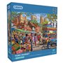 Gibsons York Market – Puzzle de 1000 pièces nostalgique belle œuvre d'art colorée durable pour adultes et adolescents en carton