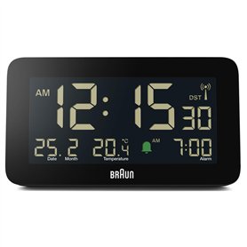 Braun Réveil Radio-piloté pour Les fuseaux horaires d'europe Centrale (DCF) avec Affichage de la Date