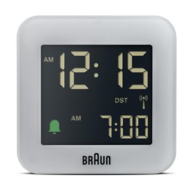 Braun Réveil de Voyage avec Projection numérique Radio-pilotée pour Les fuseaux horaires d'europe Centrale (DCF) avec Fonction S
