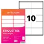 OFFICE STAR Étiquettes Autocollantes Imprimante A4 Blanches 6500