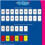OFFICE STAR Étiquettes Autocollantes Imprimante A4 Blanches 6500, 38 x 21,2 mm - Personnalisables et Imprimables - Certifié FSC 