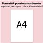 AVERY - 3 Feuilles Papier Magnétique Blanc Personnalisables - Format A4 - Comptaible Machine de Découpe - Impression Jet d’Encre