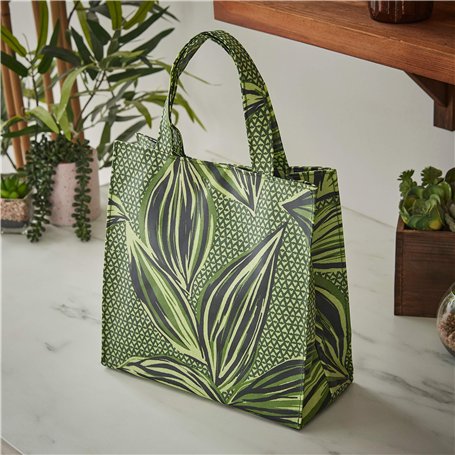 Ulster Weavers Geo Leaves Green Textiles de cuisine Petit sac en PVC