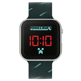 Disney Minecraft Black Strap LED Watch MIN4097 AMZ