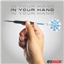 RED DRAGON Peter Wright « Snakebite » v Gerwyn Price 'Iceman' DWC Steel Tip Jeu de fléchettes en Laiton avec ailettes et tiges