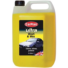 CarPlan Ultra Lavage & Cire 5L | Shampoing Voiture pH Neutre – Nettoie