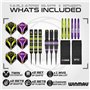 WINMAU Darts Michael 'MvG' Van Gerwen Vs Simon 'The Wizard' Whitlock | Ensemble jumeau | Fléchettes en Laiton Steeltip de 22 g a