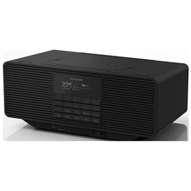 Panasonic Radio tout en un RX-D70BTEG-K I Radio FM/DAB/DAB+ Bluetooth Lecteur CD Aux-in USB Horloge Fonctionne sur secteur ou pi