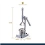 Master Class KitchenCraft Presse-Agrumes Manuel à Levier pour Jus de Fruits, 19 x 39 cm