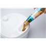 KitchenCraft Essoreuse à Salade avec Manivelle, Certifiée sans Bisphénol A (BPA), 22.5 cm - Blanc