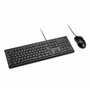 Kensington KM100 EQ Combo Clavier Filaire et Souris ambidextre pour PC de Bureau et Ordinateur Portable