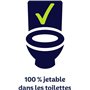 KLEENEX Fresh - Papier Toilette Humide (12 paquets de 42 feuilles) - jetable dans les toilettes - 100% fibres naturelles - sans 