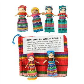 Purity Assortiment de 6 grandes poupées tracas avec sac