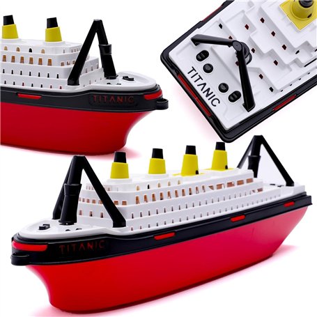 Toyland® Réplique de Bateau Jouet Titanic 41cm (16") - Jouet Aquatique Flottant pour Enfants - Jouets pour Piscine et Bain - 3 A