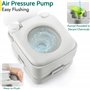 Trail Toilette Portable, Toilette Camping avec Chasse d'eau et Grand Réservoir Détachable (10 L/20 L), Vanne à Guillotine Hygién