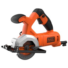 Black+Decker BES510-QS Mini Scie circulaire filaire - 400W - 3600 trs/minute - Poids: 2 kg - Lame Ø85mm - 27 mm de Coupe - Livré