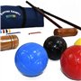 Big Game Hunters Ensemble De Croquet Cottage De Quatre Joueurs dans Un Sac - Kit De Croquet pour Adultes